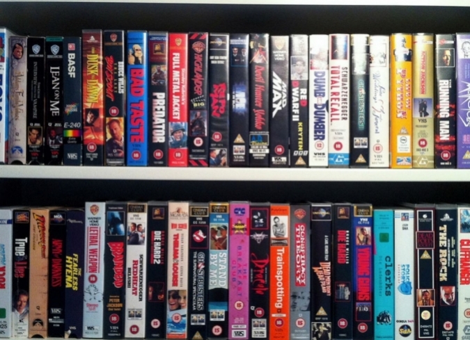 une collection de VHS, ca prenait de la place